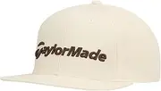 [TaylorMade] Golf 2025 Flatbill Snapback Hat Cream