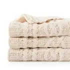 Knit Throw Sofa Couch Blanket Cream White Ivory For 51x 67 Inch Woven Chenille