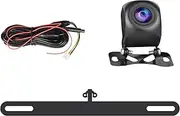 AHD Rear View Camera Compatible with LXKLSZ car Radio Night Vision Water-Prof reversing Camera with car Plate Installation Frame