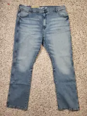 Wrangler Retro Men Pants 42x32 Slim Fit Boot 77MWZWO Blue Jeans 100% Cotton NWT