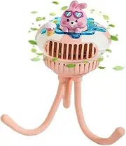 YRTUOP Portable Stroller Fan | Handheld Cooling Fan with Adjustable Speeds | Quiet Baby Travel Gear for Outdoor Camping Bedroom Sleeping Crib Car Seat