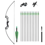 Straight Bow Takedown Hunting Bow 40lbs Type B Archery Set Outdoor Sports (Ty...