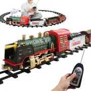 Electric Steam Train Set with Sound and Light Christmas Train Set Toys Birthday Gifts