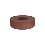 Coney Island Round Tortilla Warmer with Lid Stackable in Brown