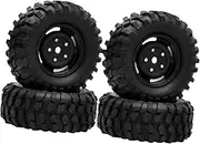 4 Pieces RC Crawler Tires 1:10 Sturdy Rubber Climbing Tires Replacement