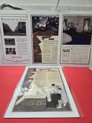 4 Vintage Ad Reprints: Congoleum Rugs, Klearflax, Butterick