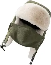 [SHERCHPRY] Warm Pilot Cap Plush Men and Women Protective Cap, As Shown, 18 Years