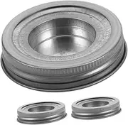 Anneome 3 Sets Decorative Candle Holder Lid Inserts for Jars: Metal Covers for Tealight Candles - Compact Design for Home Décor and Outdoor Events