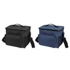 2 Pcs Lunch Box for Women/Men, Insulated Bag, 9.4x6.7x10.2 Inch Black, Navy Blue