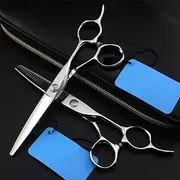 Hair Cutting, 6 Inch Professional Steel Flower Cut Haircut Scissor Thinning Barber Hair Cutting Shears Hairdresser Set