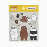 S MATE【現貨】❤️韓國 WE BARE BEARS 三隻熊 熊熊遇見你 MAGNET磁鐵套組7入/冰箱.辦公室屏風