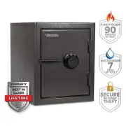 Diamond 2.2 cu. ft. Fireproof/Waterproof Home and Office Safe Combination Lock