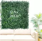 Grass Wall Panels 12 Pcs 20"X20" Boxwood Wall Greenery Wall Backdrop, Artificial