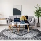 Extra Large Rugs Charcoal Black Diamond Kilim Lounges Carpet Plush Rug 240x340cm