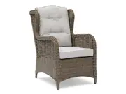 FurnitureOkay Rosebud Wicker Outdoor Lounge Chair - Brown