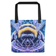 Bumblebee Geometry Portrait Art Tote bag