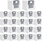 22 Pack Dust Bags for Roborock S8+, S8 Pro Ultra, S7 MaxV Ultra S7 Max, S7 MaxV Ultra, Q7 Q7+ Q7 Max Q7 Max+ Q8 Max+ Q5 Q5+ Q5 Pro Robot Vacuum, 3L Large Capacity Disposable Bag, Disposable Vacuum Bag