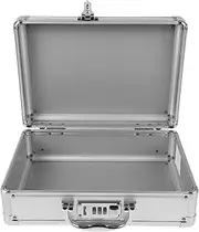 Gogogmee Portable Medicine Box Metal Tool Storage Case Large Capacity Tool Organizer Password Lock Carrying Case for Mechanics Car
