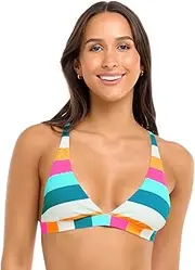 [Body Glove] Women's Standard Freya Fixed Triangle Halter Bikini Top Swimsuit with 2-Way Back