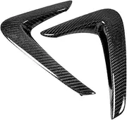1Pair Real Carbon Fiber Car Fender Trim Air Wing Compatible For BMW F32 F33 F36 2014-2020 Side Body Air Vent Cover Intake Grille