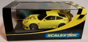 SCALEXTRIC PORSCHE GT3 R RACER CLUB EXCLUSIVE MEMBERS CAR YELLOW NEW