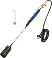 Flame King Propane Torch Kit Heavy Duty Weed Burner, 500,000 BTU with Flint S...