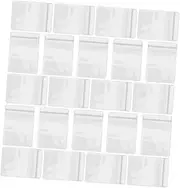 MUELODSIC 100pcs Self Seal Transparent PVC Jewelry Storage Pouches Bags for Earrings Rings Necklaces Compact Design Easy to Open Close