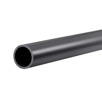 1Pcs PVC Rigid Round Pipe 20.5mm ID 25mm OD 0.35m Dark Grey High Impact