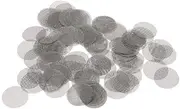 SagaSave 100Pcs Stainless Steel Smoking Screens Pipe, Pipe Filters Smoking Screens, Mesh Screens Gauzes Filter, Screen Filters, 20mm