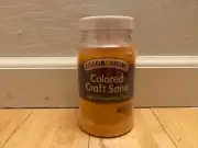 Colorations Colored Play Craft Sand - Light Orange Non-Toxic, 1-Pound