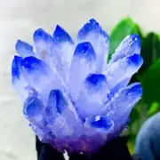 262G New Find sky BLUE Phantom Quartz Crystal Cluster Mineral Specimen Healing