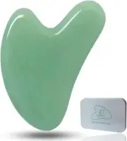Ditind Gua Sha Tool, Jade Stone Guasha Massage Scraping, Board Green