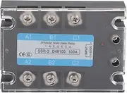 Respicefinem 3 Phase Solid State Relay Electric Input SSR 3 D48100 100A DC Controlled AC 480V Ultra Low Input Current Low Output Off State Leakage Current On State Voltage Drop