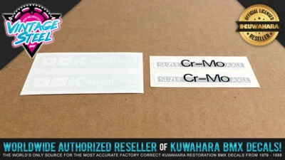 O.G.K. BMX Mag Wheel Decal Stickers (White) for OGK Mags / Peregrine Master
