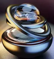 Rotating Solar Powered Car Aromatherapy Solid Perfume Air Freshener Air Purifier