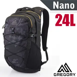【美國 GREGORY】NANO 24 多功能減壓透氣背板休閒健行後背包/130763 黑林地迷彩