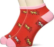 [Atsugi] NXC5188 Socks (Keith Haring) Infant Socks, Baby Allover Pattern, Sneaker-Length