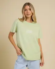 [Billabong] Billabong Women's Surf High T-Shirt in Sage Frost Green Size XL XL Sage Frost Green