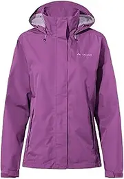 [VAUDE] Women's Lightweight Rain Jacket, Women's Escape Light Jacket, Waterproof Outdoor Jacket, Breathable Windbreaker with Hood, Climate-Friendly Hiking Jacket
