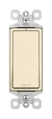 Legrand radiant TM873LASLCC10 15 Amp Rocker Wall Switch with Locator Light, 3...