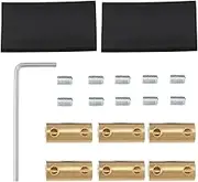 eMagTech 10pcs 6 AWG 80 Amp Quick Connection Terminal with Screws and Shrink Tubes Wire Connector Nut Kit for Home Appliances Automobiles Power Industry Machinery Equipment