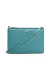Celine Trio Bag in Smooth Prussian Blue