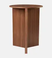 [Hay] Hay Slit High walnut side table