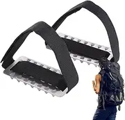 Ice Shoes Grippers - Non-Slip Snow Cleats with 26 Stainless Steel Spikes,Ski Shoe Covers for Hiking Fishing Walking Climbing Mountaineering, Ski Shoe Cleats Pochy
