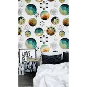 Intergalactic Geometry Non-Woven wallpaper Simple wall mural Scandinavian Home
