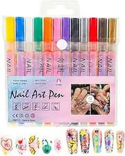 Acrylic Paint Pens For Nails | 12 Colors Nail Polish Markers Pens - 0.5mm Toes Top Drawing Markers Graffiti Set For Thin Detail