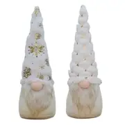 Christmas Gnome Plush Ornaments Snowflake Faceless Dolls New Year Decorations