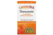 Natural Factors, CurcuminRich, Theracurmin, 120 Vegetarian Capsules