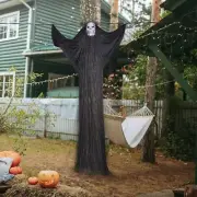 Halloween Ghost Hanging Decorations with Spider Web and 30 Fake Spiders