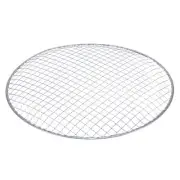 2pcs Round BBQ Grill Net 13.6" Dia Galvanized Iron Barbecue Mesh Mat